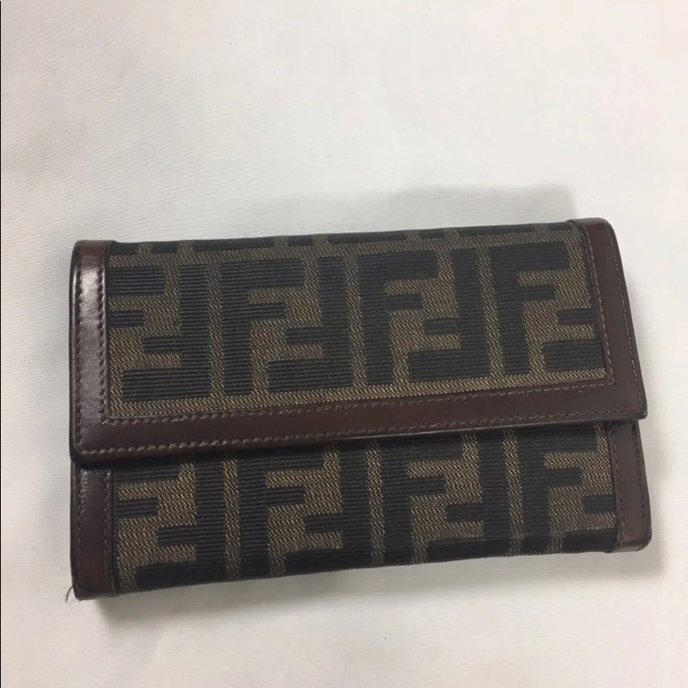 Fendi FF  monogram long wallet